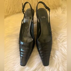 Stuart Weitzman Pumps Pointed Toe Kitten Heel Sling Back Shoes Heels